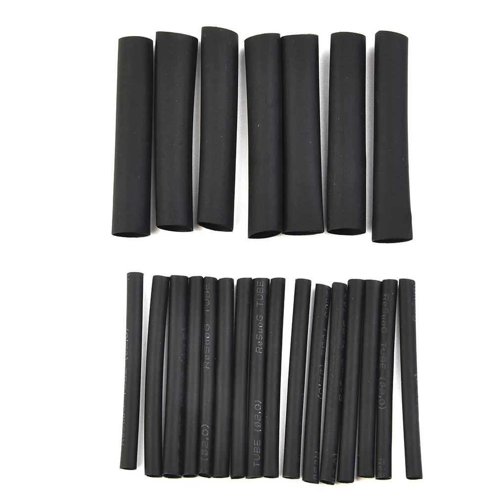Electrical Heat Shrink Tubing Assortment 127 pcs Flat Cut Polyolefin Sleeving for Wire Bundling and Terminal Protection
