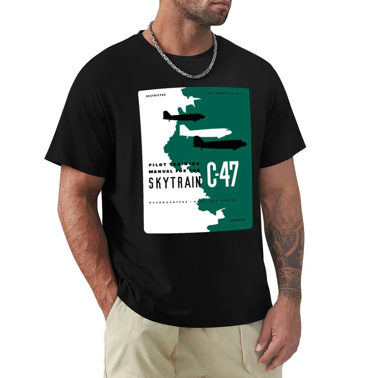 Douglas C-47 Skytrain T-Shirt Minimal Art Print T-Shirt