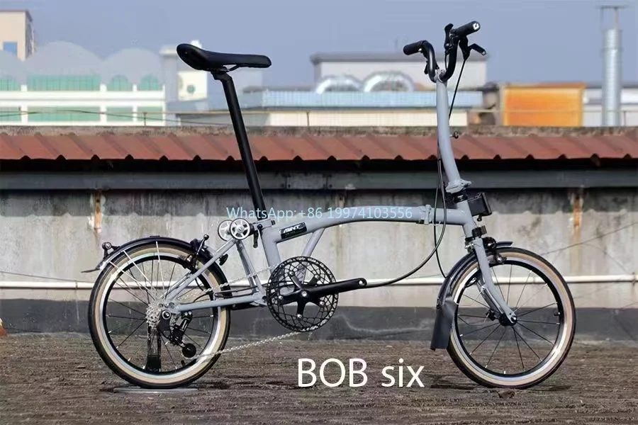 TRI-FOLDING bike BOB six 16-inch 6-speed steel frame foldable light weight folding bicycle