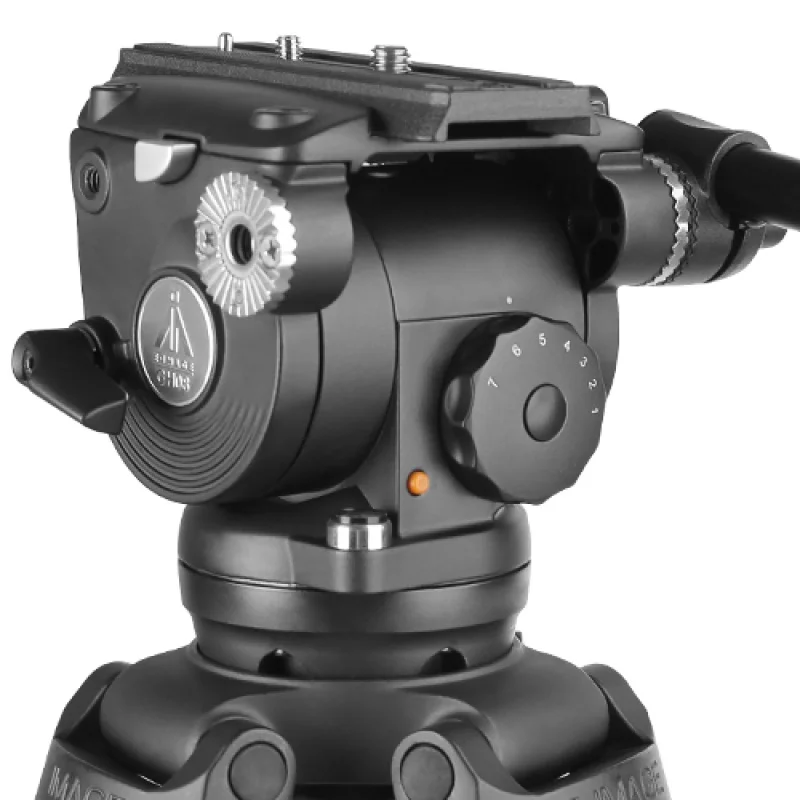 حامل ثلاثي القوائم E-IMAGE EG08AA احترافي مقاس 75 مم، حامل ثلاثي من الألومنيوم خفيف الوزن للفيديو