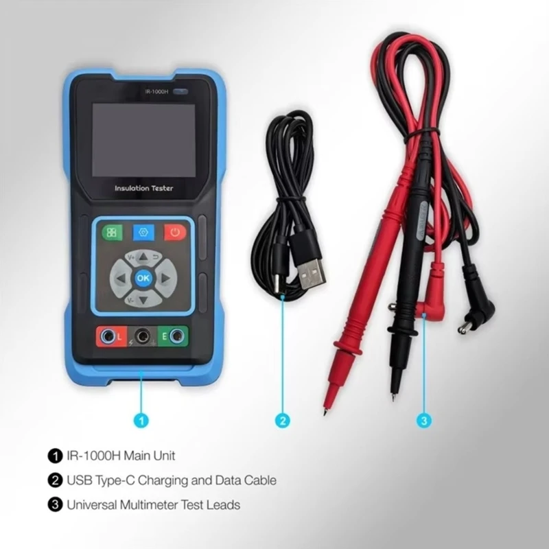 Digital Insulation Tester with Color LCD for Equipment Testing Work