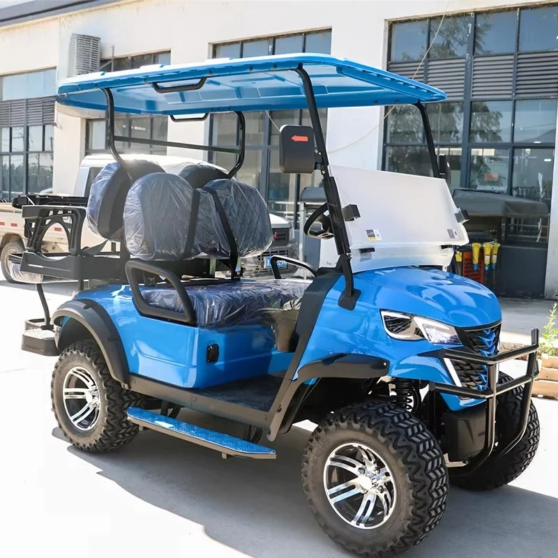 Robetaa 4 Person 48v Electric Lifted Street Legal Golf Carts Off Road Golf Buggy Electric Club Car for Sale