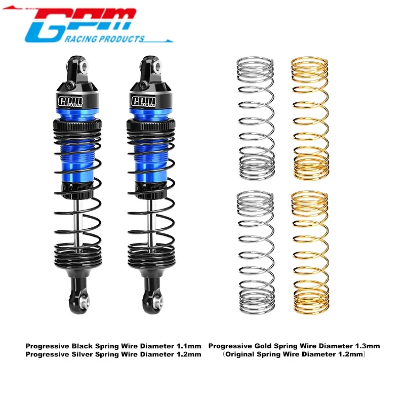 

Амортизаторы GPM TXMM087F/R из сплава 6061-T6, регулируемые, с прогрессивной пружиной, 87 мм, для моделей Traxxas Mini Maxx / Mini XRT, для тюнинга радиоуправляемых моделей