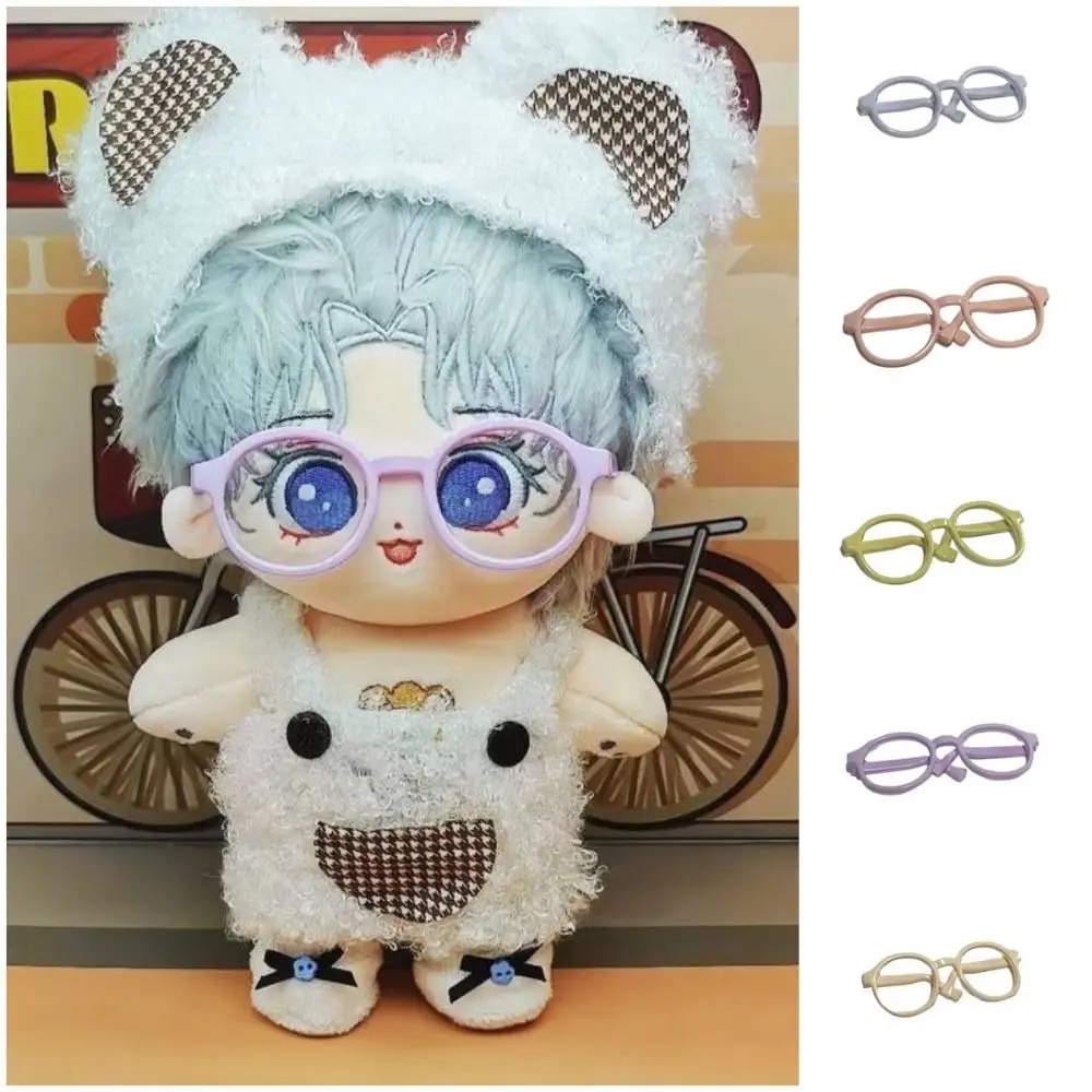 

Doll Accessory Macaron Doll Glassses Plastic Candy Color Doll Round Glasses Transparent Miniature Doll Mini Glasses