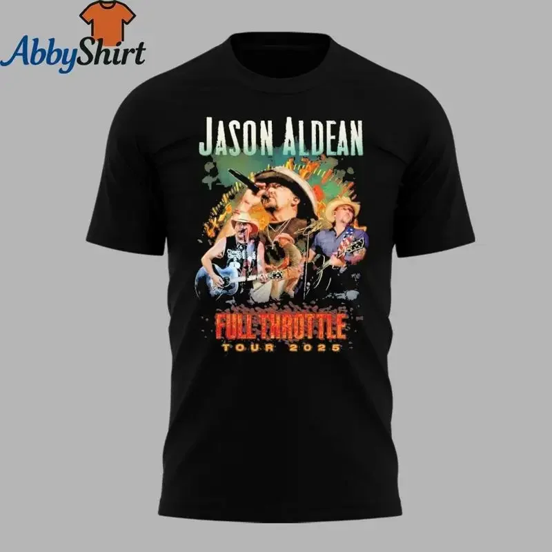 Jason Aldean Full Throttle Tour 2025 T Shirt