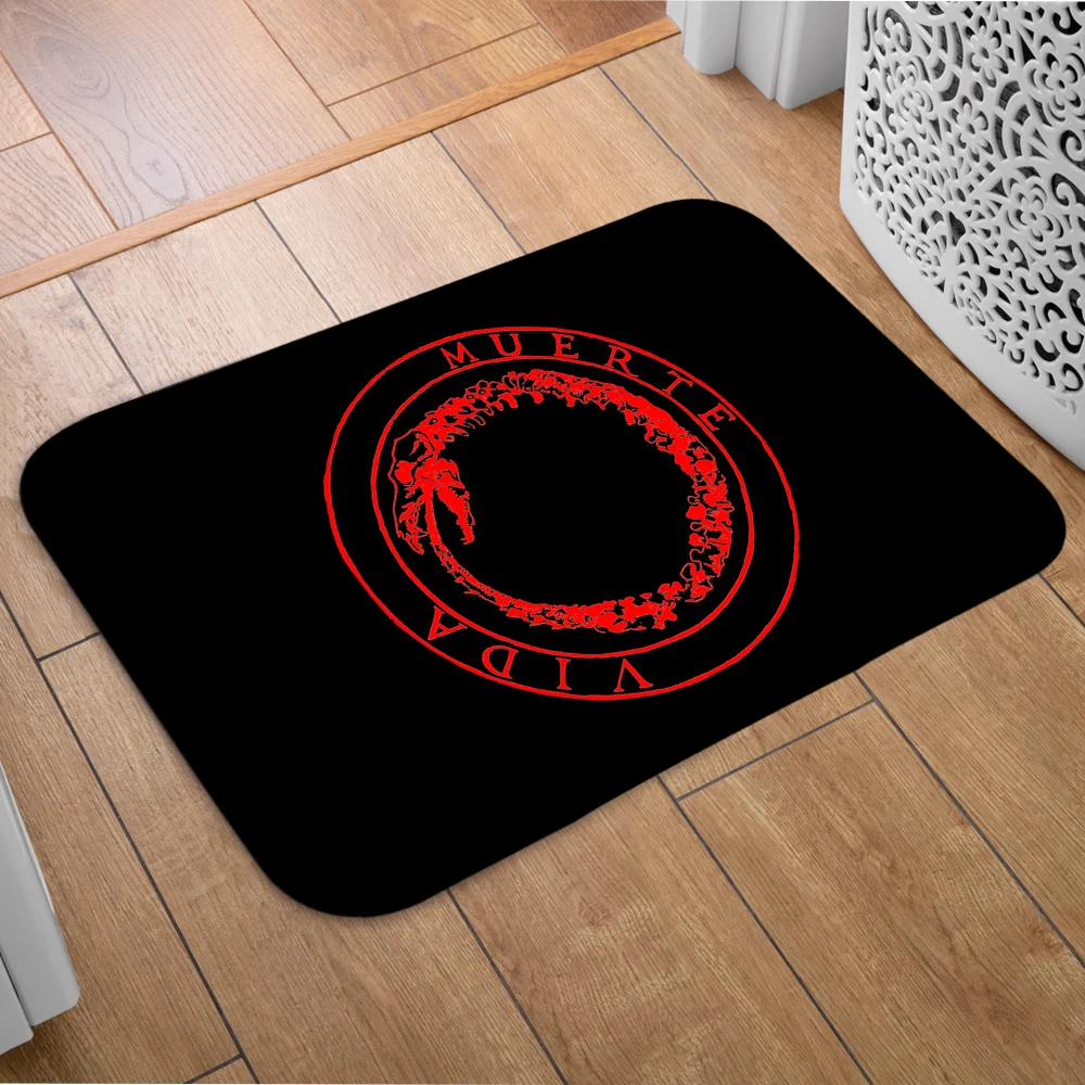 Doormat  Canserbero Muerte Vida Distressed Home Carpet Entrance Door Mats Modern Decor Carpet Bathroom Floor Mats 091