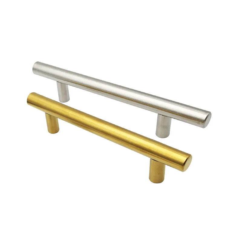 2-20Pcs Black Golden Cupboard Handle Brushed Stainless Steel Kitchen Cabinet Door Knob Furniture Drawer Pull Bar Handle Hardware