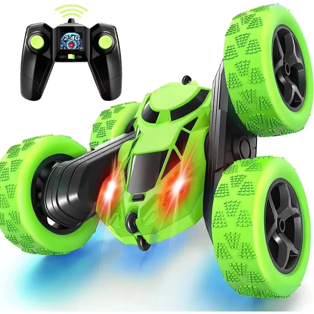 

4WD Rc Stunt Car for Kids with Double Sided Flip Remote Control Cars, 2.4GHz High Speed 360° Rotation Drift Auto Toys Gifts