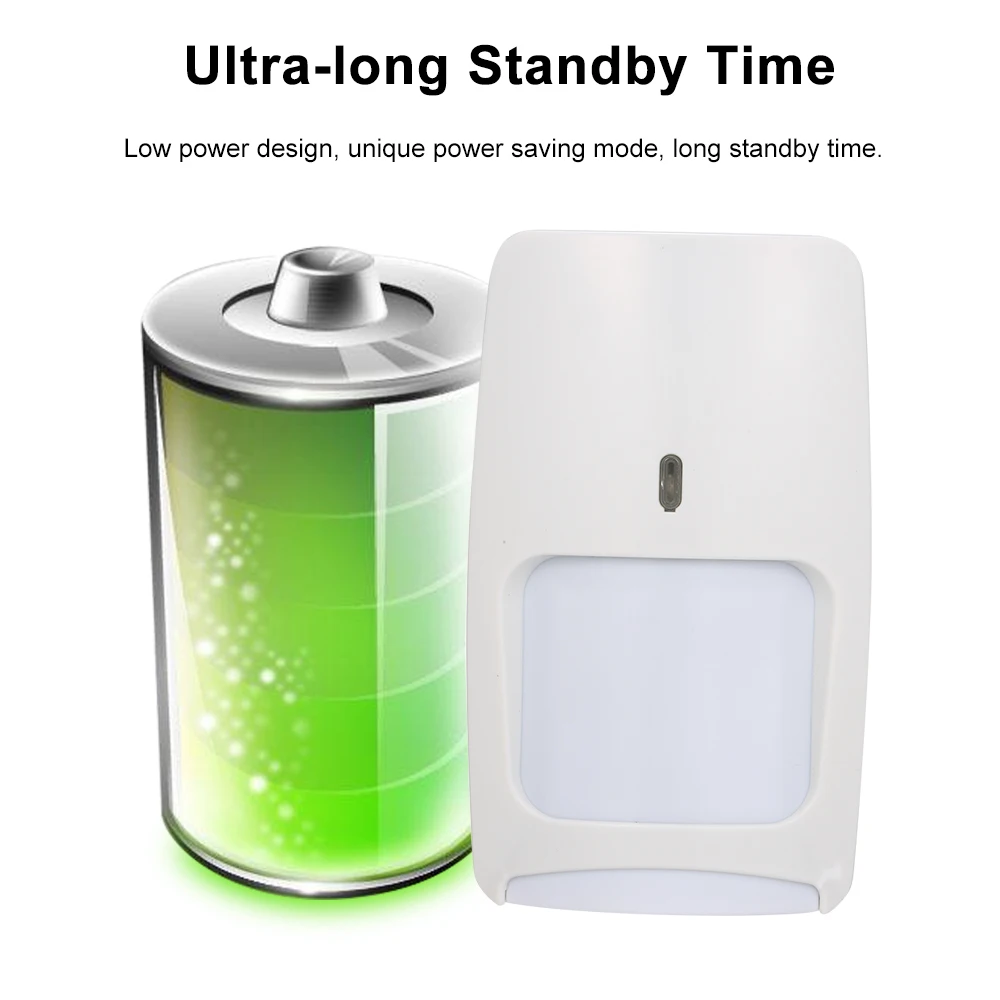 Wired Dual-tech Infrared Motion Microwave Detector Wall Mounted PIR Motion Sensor Pet Immunity for Burglar Security Alarm System