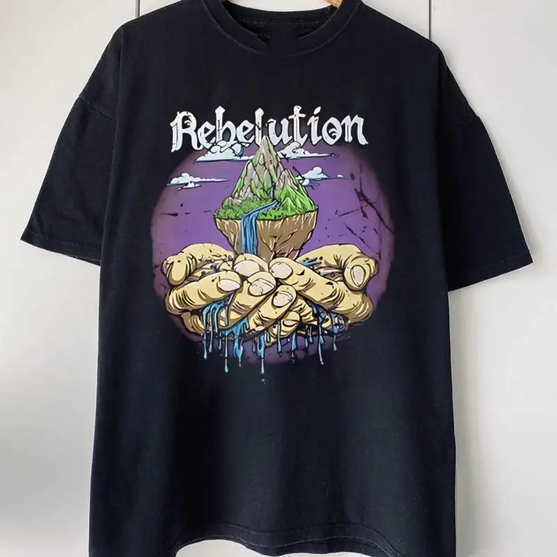 

Best Price Rare Rebelution Band Cotton For Fan Black T Shirt