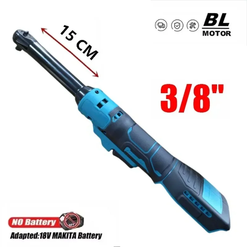 `3/8" 220N.m Electric Ratchet Wrench Upgraded Extended Head for Makita 18V Battery`