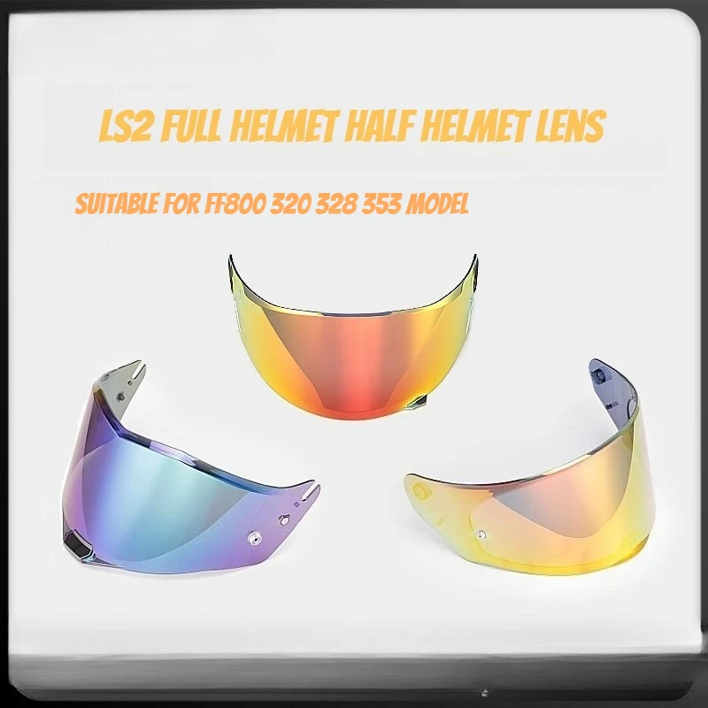 

1pcs Visors for LS2 FF320 Stream FF353 Rapid FF328 FF800 Motorcycle Helmet Replace Extra Lens Black Iridium Silver，night Vision