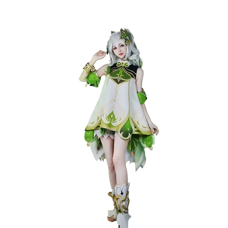 HN8 ناهيدا أزياء تنكرية جينشين إمباكت ناهيدا أقل لورد كوسانالي شعر مستعار كوسبلاي نمط لطيف فستان الهالوين للنساء والأطفال 8...Gf #4