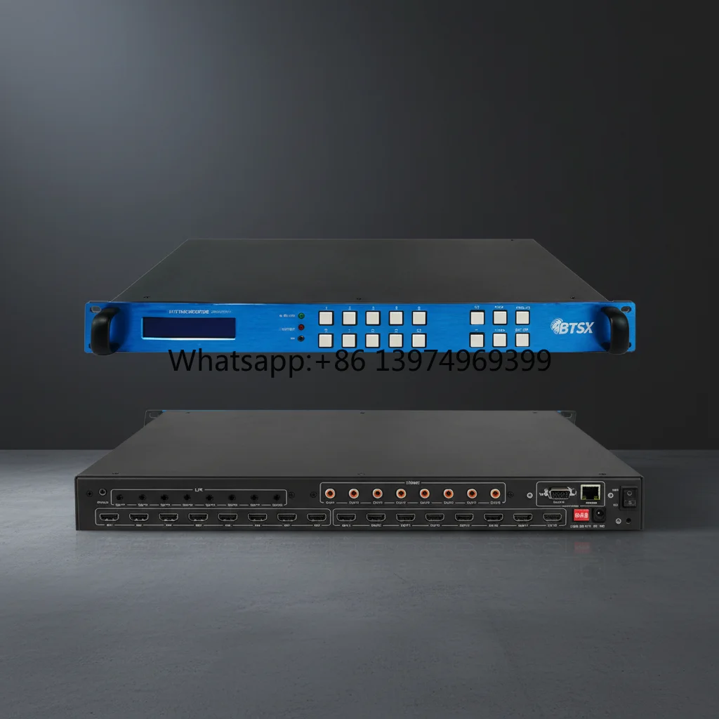 8x8 HDMI Matrix Switcher for Large Screen Engineering, 18Gbps, HDR10+ HLG & Multi-Control Modes