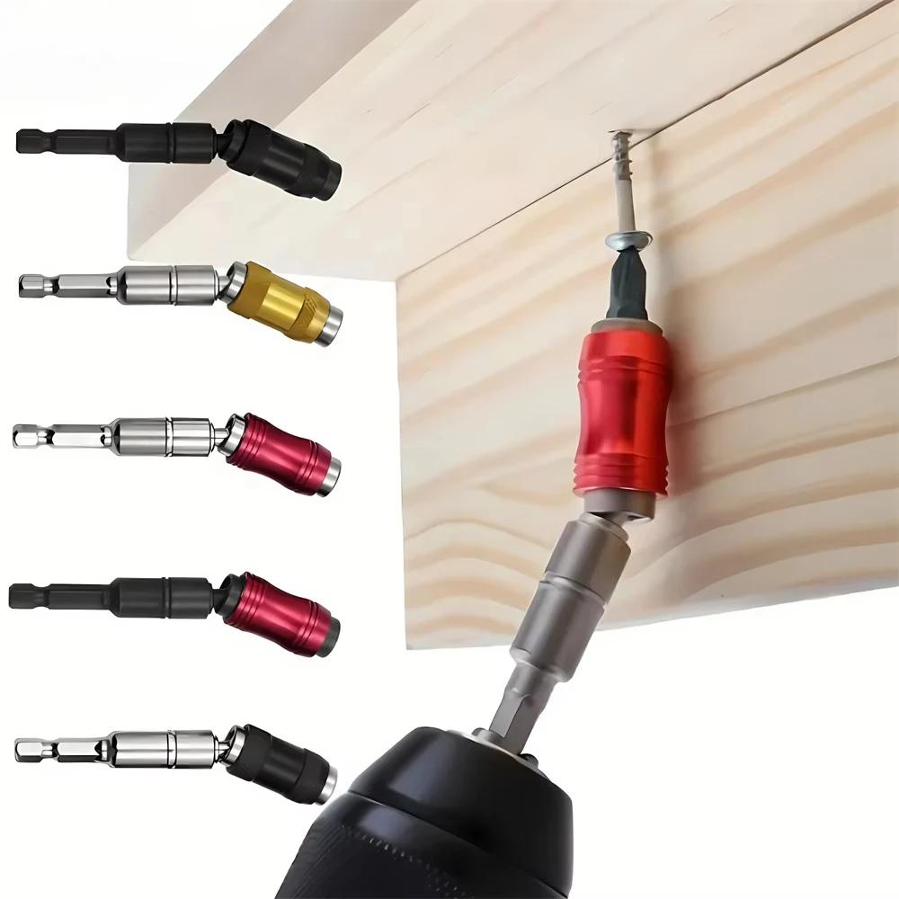1 Pc Drill Bit Holder Magnetic Swiveling Bit Tip Holder Set Drill Bit Extension Pivot 1/4 Inch Hex Quick Release Pivoting Screwd