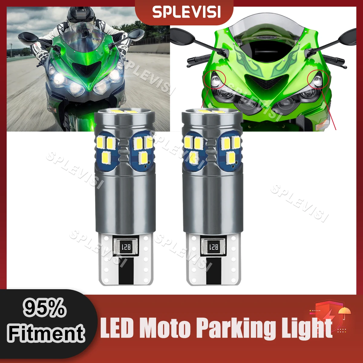 Plug And Play W5W T10 194 LED Position Parking Replace For Kawasaki zx-14r zx14r 1400 LED Headlight Pilot Park Lights 2006-2020