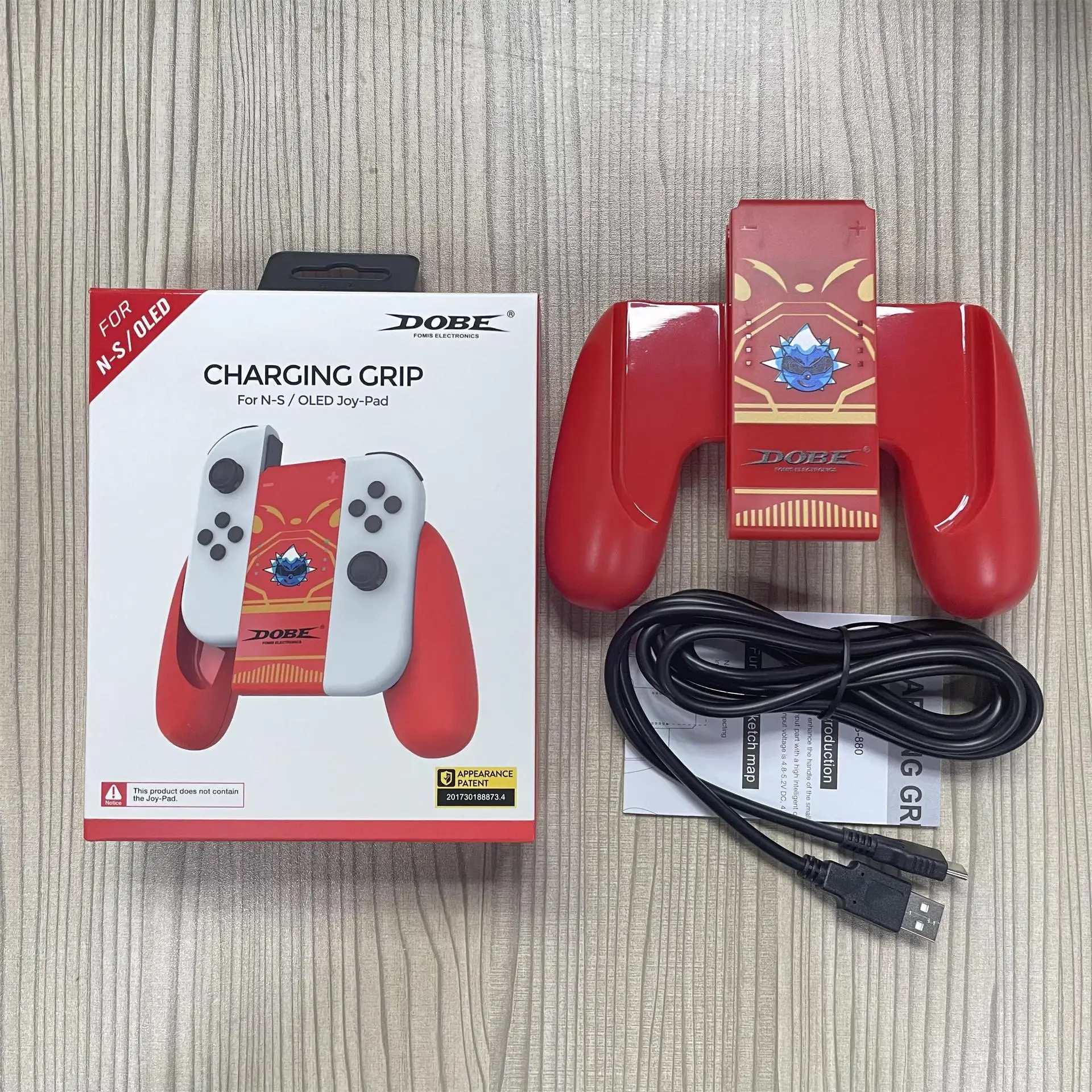 TNS-880 Charging Handgrips for Nintendo Switch OLED  Left and Right Handle for N-Switch Joycons Charger