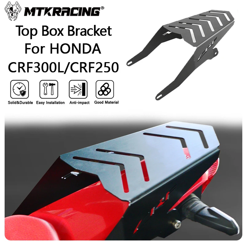 

MTKRACING Top Box Bracket For HONDA CRF300L / CRF250 2021-2024 Rear Carrier Luggage Rack Tailbox Fixer Holder Tailrack Kit