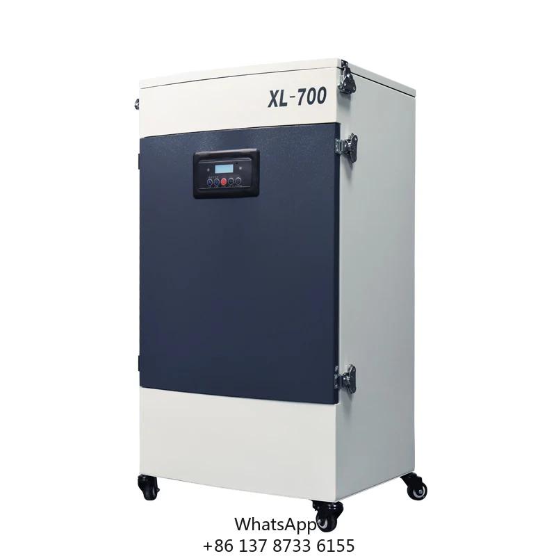 مستخرج دخان احترافي 700 وات 0.3μm 99.97% مع فلتر H13 HEPA + فلتر كربون لقطع/النقش بالليزر Co2/اللحام