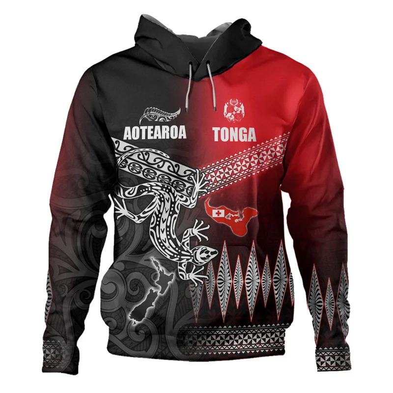 New Zealand Maori Aotearoa Tonga Silver Fern Graphic Hoodie New In Hoodies & Sweatshirts Hoodies For Men Pullover Coat Y2k Tops