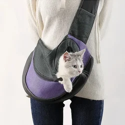 Cat Bag Pet Puppy Carrier Mesh Oxford S/L Outdoor Travel Dog Comfort Shoulder Bag Single Sling Handbag Tote Pouch  Hiking Tool