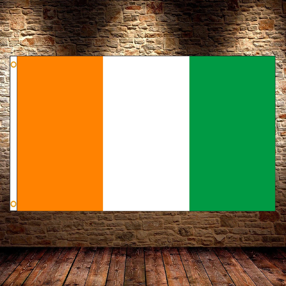 Côte d'Ivoire Flag 60x90cm Or 90x150cm National Bunting for Decoration The Republic of Côte d'Ivoire Flag