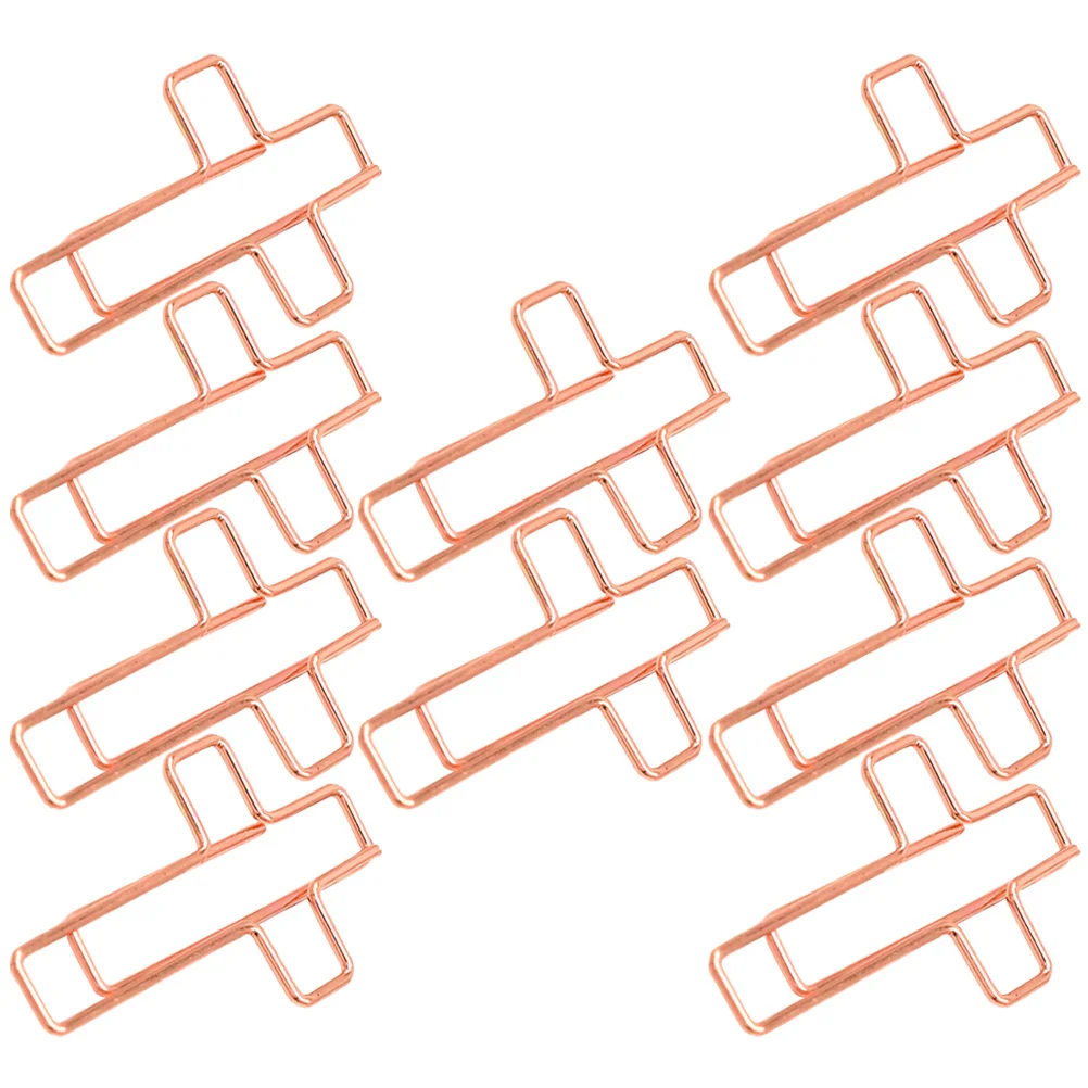 

10pcs Creative Cross Paper Clips Metal Office Supplies For Folders Books Calendars Document Sorting Large Paperclips