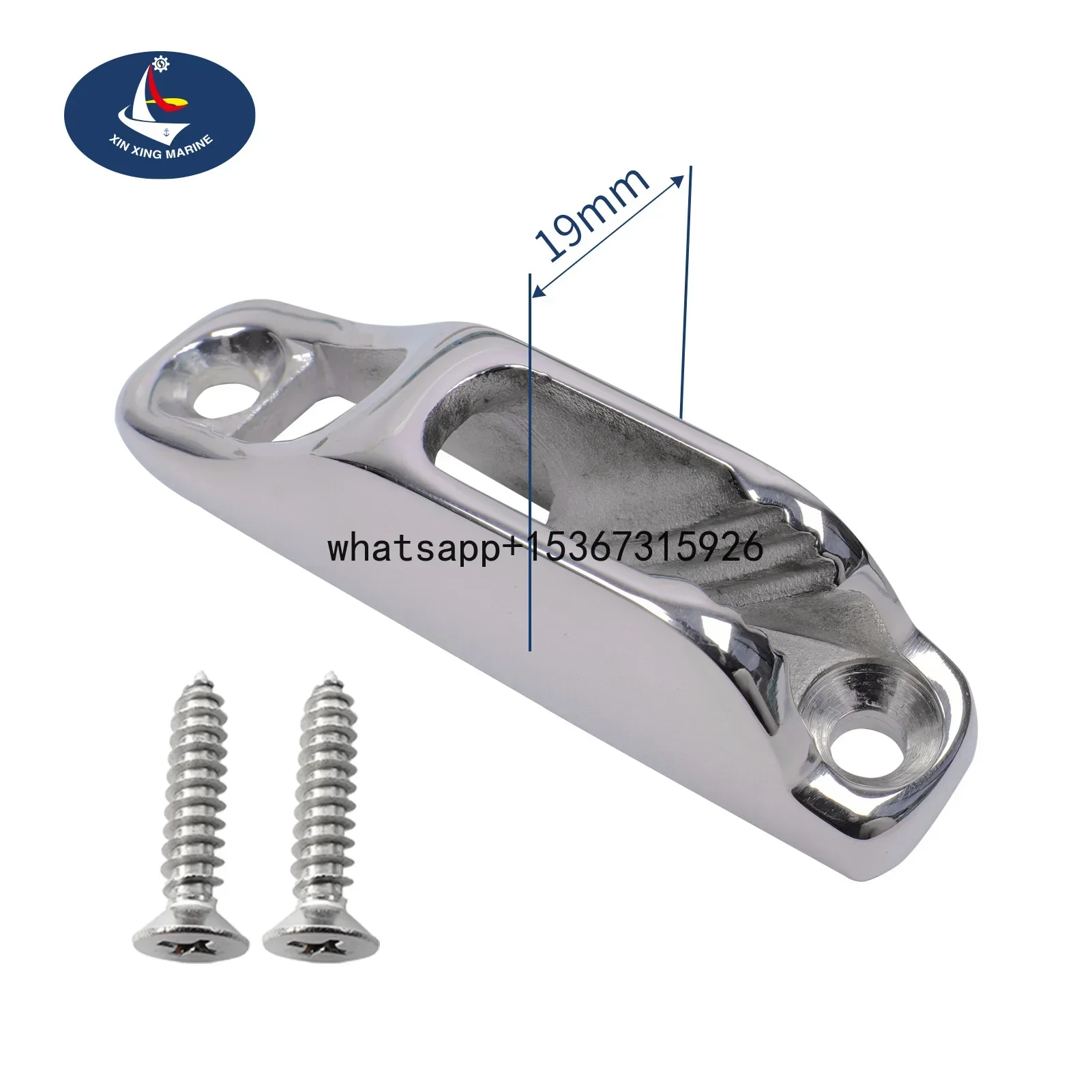 1Pc 316 Stainless Steel 70MM Marine Rope Gripper Sailboat Parts Yacht Kayak Parts with Screws