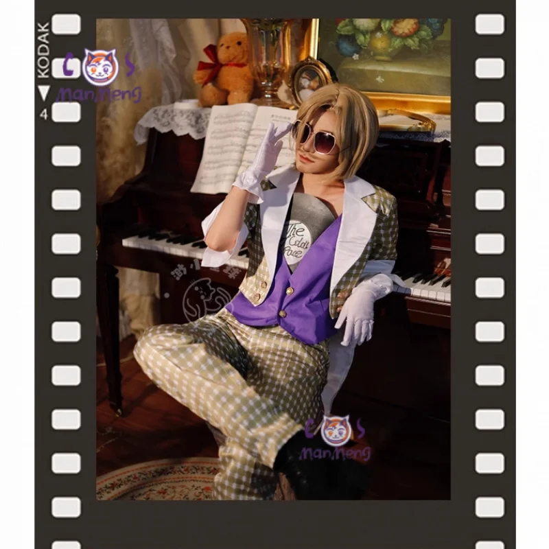 

Хосе Баденский первый офицер Identity V косплей пиратский радиокостюм жилет куртка брюки перчатки реквизит Хэллоуин модная униформа