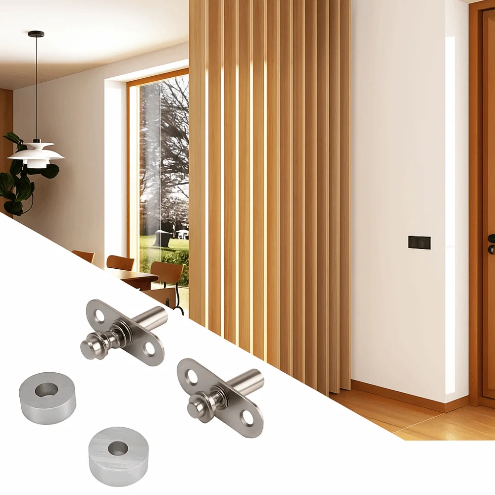 Heavy-Duty Rotation Mounting Hardware Anti-Rust Silent Pivot Doors Hinges Adjustable Smooth Rotation 360°Universal Joints