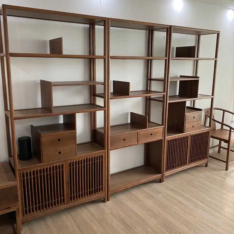 

Новая чайная комната в китайском стиле, рамка Богу, Duobao Pavilion, чайный шкаф из цельного дерева, чайник, высокое качество