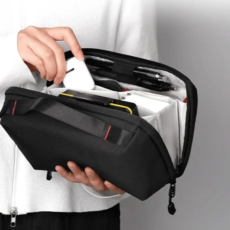 Bolsa organizadora impermeable para electrónica con protecciones antigolpes y múltiples bolsillos para guardar Cables y 896C