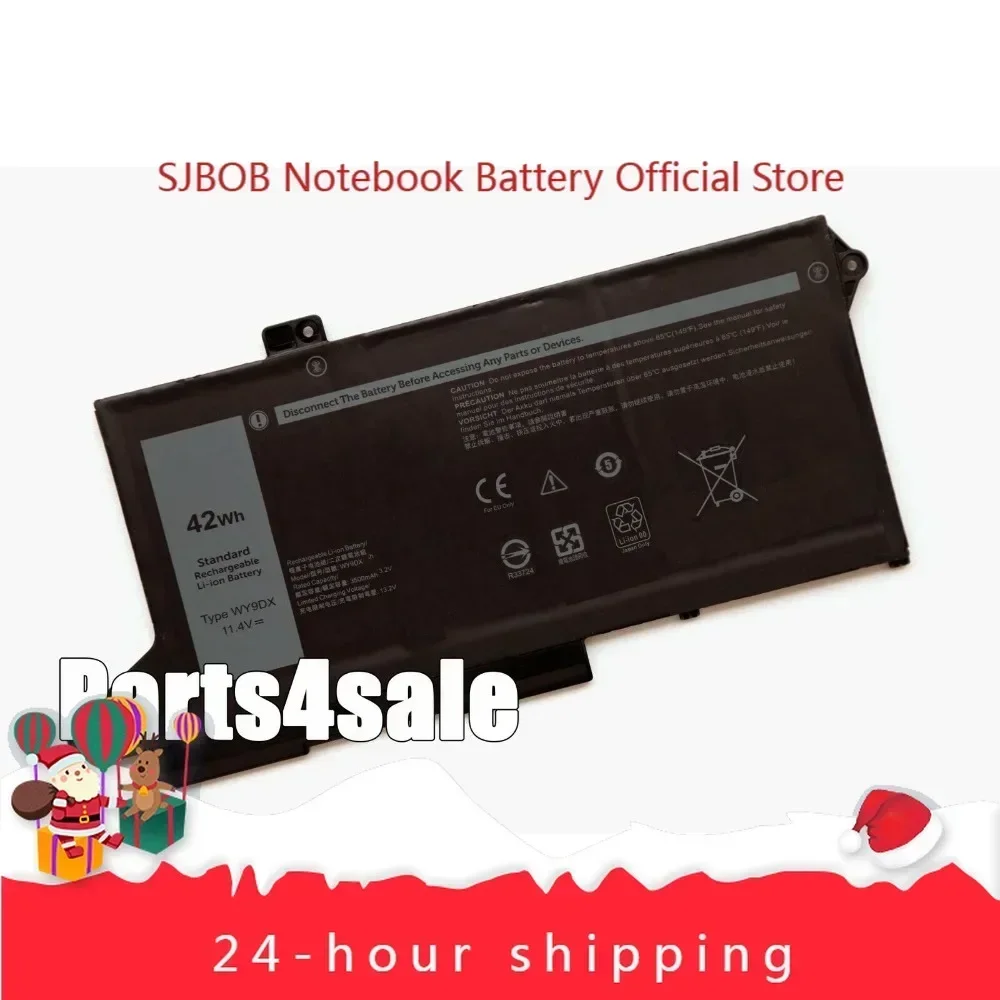 

New 11.4 V 42Wh WY9DX Laptop Battery for Latitude 5420 5520 Series RJ40G 005R42 Laptop battery