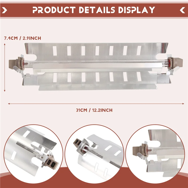 A05G-WR51X10055 Нагреватель для размораживания холодильника для размораживания холодильника GE Аксессуары для бытовой техники, упаковка из 4 шт.