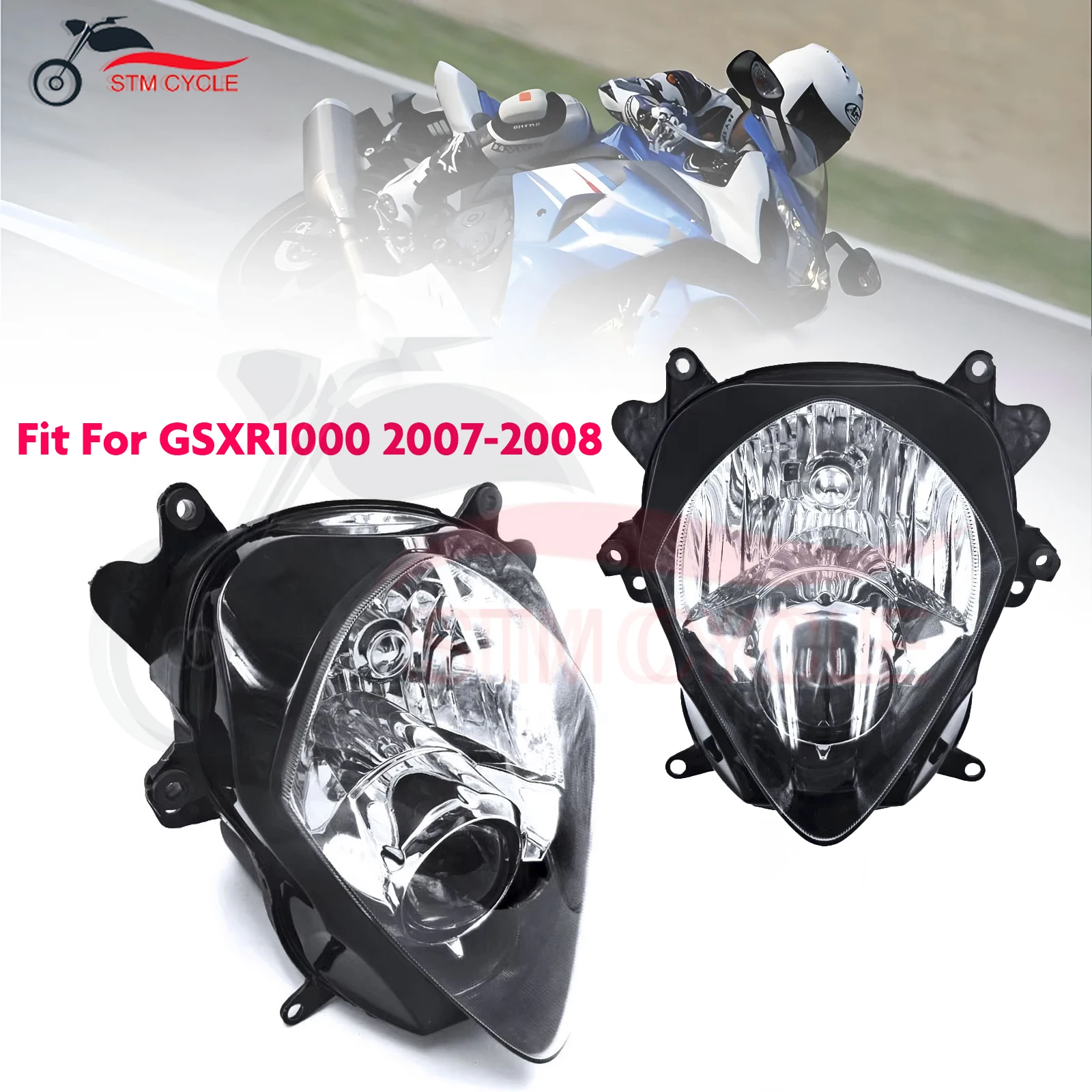 Motorcycle Front Light Fit  For SUZUKI GSXR1000 GSXR 1000 2007 2008 GSX-R 1000 K7 K8 Headlight Head Lamp Assembly
