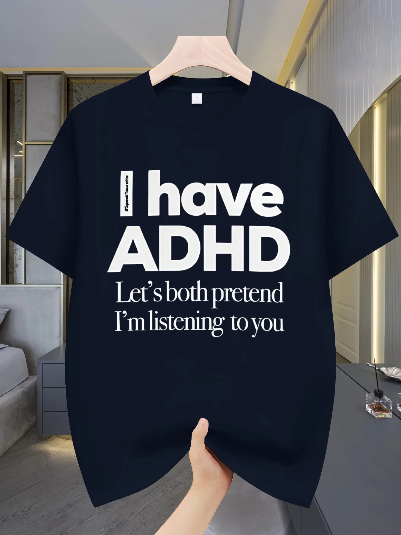 Men's Casual Short Sleeve T-Shirt - Summer Breathable Crew Neck T-Shirt, creative fashion trend letter print, mac