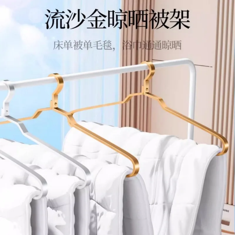 

2PCS Extra Large Thickened Long Clothes Hanger Oversized Drying Rack for Quilt Bed Sheet Duvet Towel Balcony Laundry Hanging Use