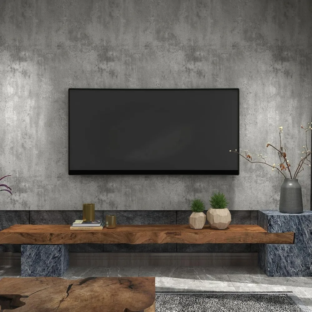 ورق جدران قابل للتقشير واللصق من الخرسانة الرمادية الصناعية مقاس 24 × 591، ورق اتصال ذاتي اللصق سميك غير لامع للجدران و