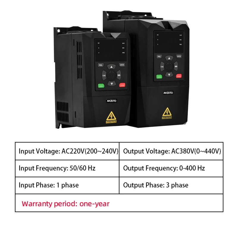 محول محرك التردد المتغير 220 فولت إلى 380 فولت VFD 0.4KW-2.2KW مرحلة واحدة إلى 3 مراحل مخرج للاستخدام الصناعي للتحكم في سرعة المحرك