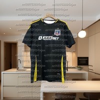 Chilean Premier League Colo Colo Vintage Jersey Primera División De Chile Colo Retro Short Sleeve Sports Fitness