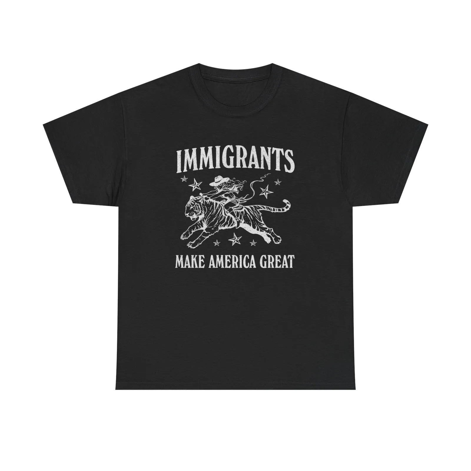 Immigrants Make America Great Graphic T Shirt S-5XL NEW Unisex Heavy Cotton Tee