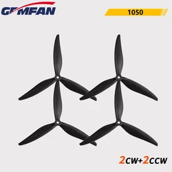 4PSC (2CW + 2CCW) Gemfan Cinelifter 9045 9X4.5X3 Elica in nylon a fibra di vetro a 3 pale per parti di droni multirotore FPV MarcoQuad da 9 pollici