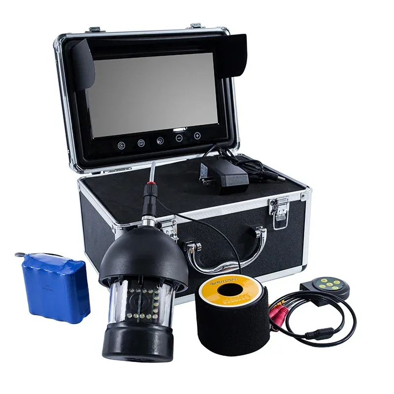 

Подводная видеокамера с 7-дюймовым ЖК-экраном, 50 м, для рыбалки, с поворотом на 360 градусов, удаленным просмотром и DVR