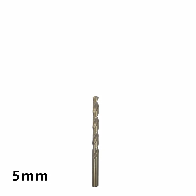 1pcs5mm HSS Cobalt Twist Drill Bit, 135° Split Point Drill Bit For Stainless Steel Metal Aluminum Alloy Drilling