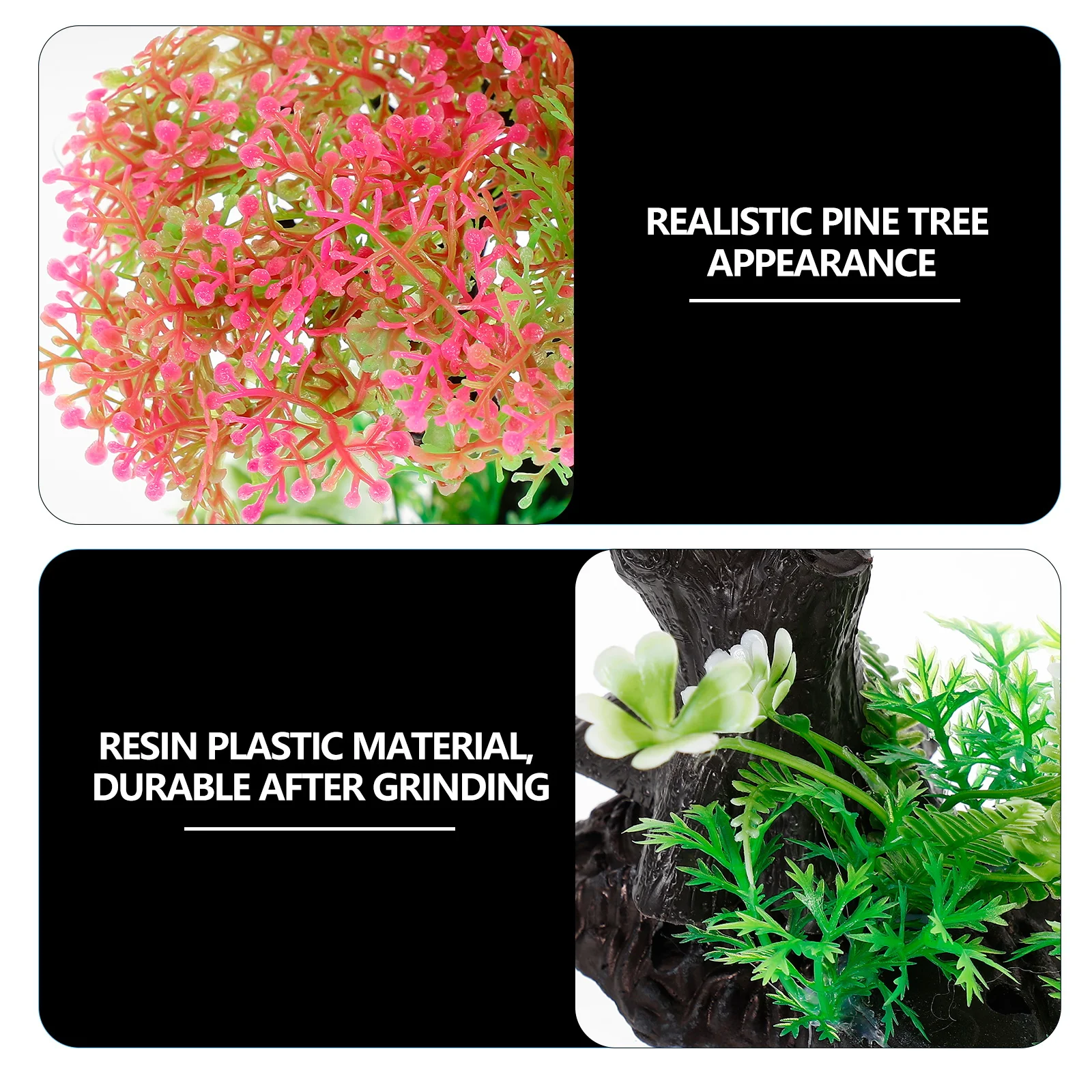 

4Pcs Resin Simulation Water Grass Aquarium Decoration Fish Tank Aquatic Plant Ornament Fake Water Plant Landscape Prop