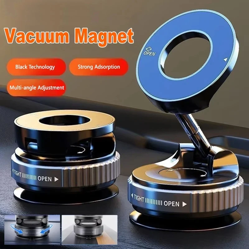 

For Magsafe Car Phone Holder Suction Cup Vacuum Magnetic Phone Stand 360° rotatable and Foldable Suction Cup Phone Holder New