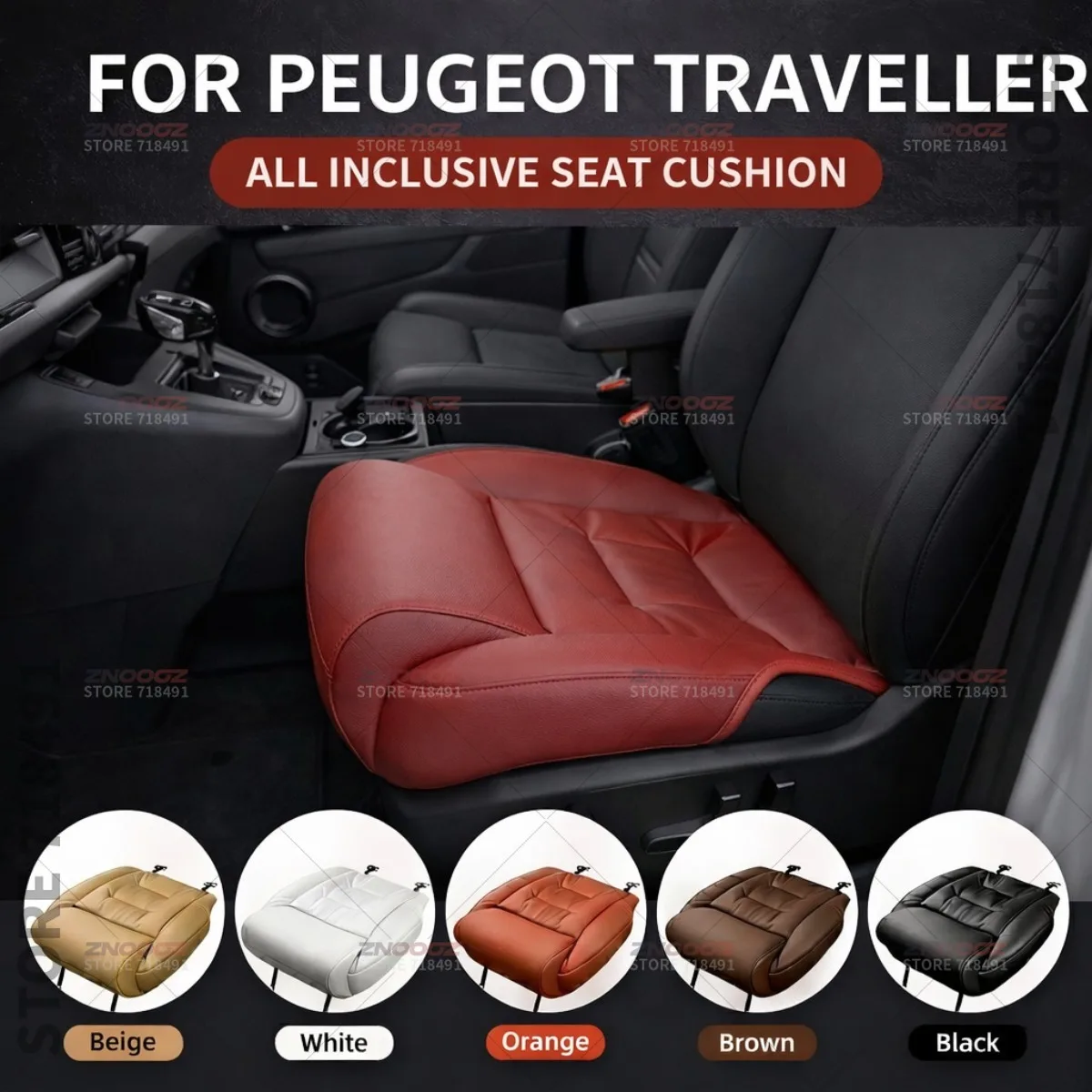 

Подушка-удлинитель для поддержки ног на сиденье автомобиля Peugeot Traveller Life, чехол на сиденье с эффектом памяти, аксессуары для интерьера