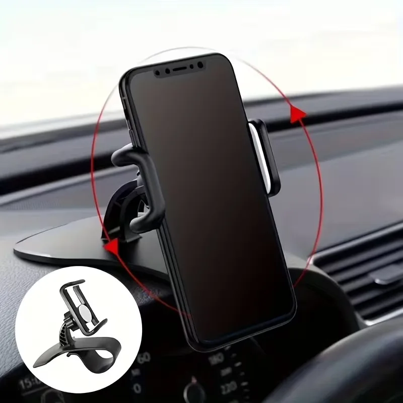 

360° Rotating Car Phone Mount For All Smartphones A Clip-On Holder Specifically For Car Navigation Universal Support Bracket