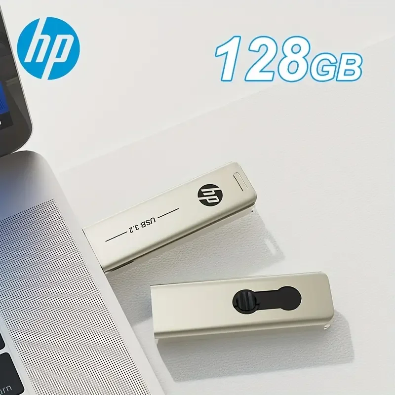 

HP 128 ГБ 256 ГБ флэш-накопитель USB3.2 Диск 32 ГБ 64 ГБ Высокоскоростной внешний накопитель Металлический ручка USB-накопитель для настольного ПК