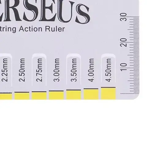 Accessoires de guitare rgle de jauge rgle de mesure de Distance de corde de guitare Folk outil de mesure de basse accessoire d'trier de hauteur de corde